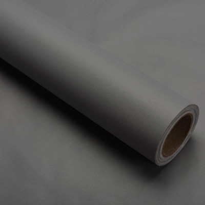 Papel tapiz gris de 15,8'' x 400'' Papel tapiz autoadhesivo gris