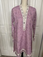 Pakistani Three Piece Formal Suit.Color lilac.Sz XL.Fabric Organza.Brand New.