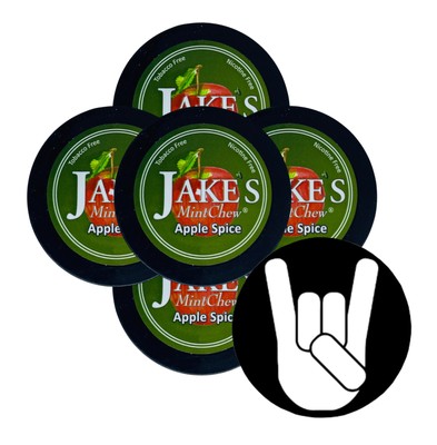 Jake's Mint Herbal Chew Apple 5 Cans & DC Crafts Can Cover