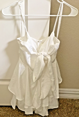 American Threads White Zip Back Dress Women's Bow Front- Size Small | eBay American Threads White Zip Back Dress Women's Bow Front- Size Small | eBay