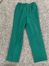 VTG Pendleton Womens Green 100 Virgin Wool Dress Pants Sz 10 High Waist