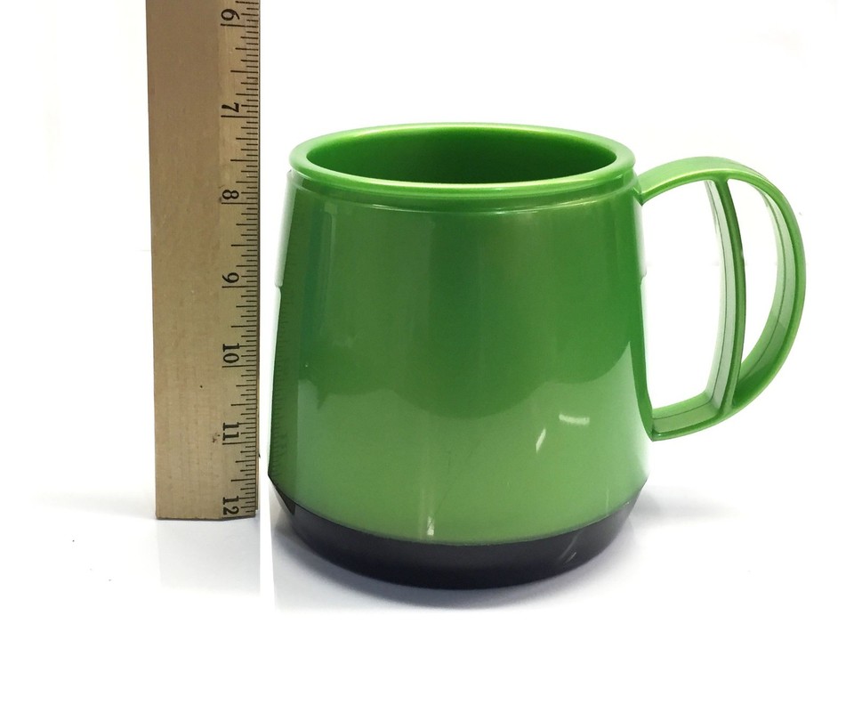 ThermoServ Mugs Green Insulated Mug With Black Lid 20oz Foam Insulated Wide  Body ThermoServ Mug - Green Double Wall Travel Mug Wide Bottom Coffee Mug  Contigo Coffee Mug