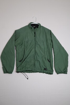 REI Mens Size Medium Green Full Zip Lightweight Windbreaker Jacket W/Pockets