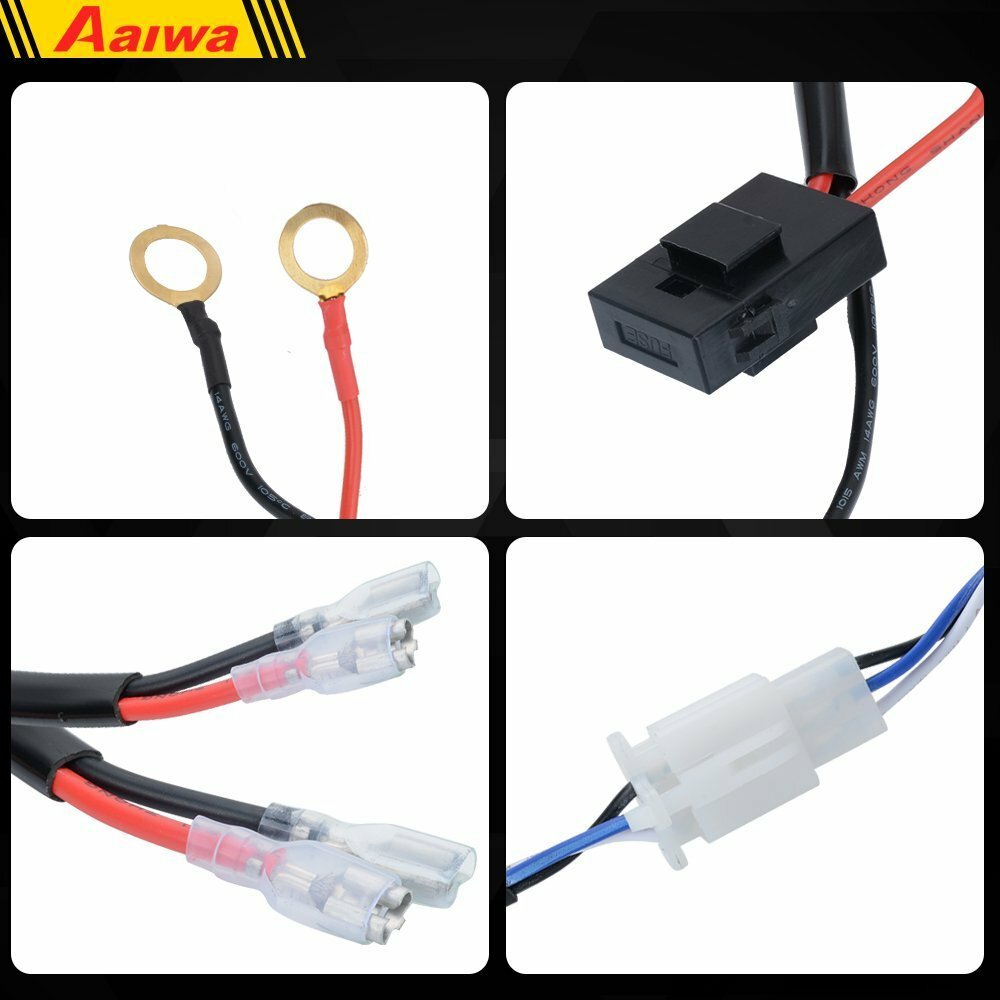 Wiring Harness Switch Relay Kit for Connect 2 LED Driving Work Light Bar 4wd for sale online Wiring Harness Switch Relay Kit for Connect 2 LED Driving Work Light Bar 4wd for sale online