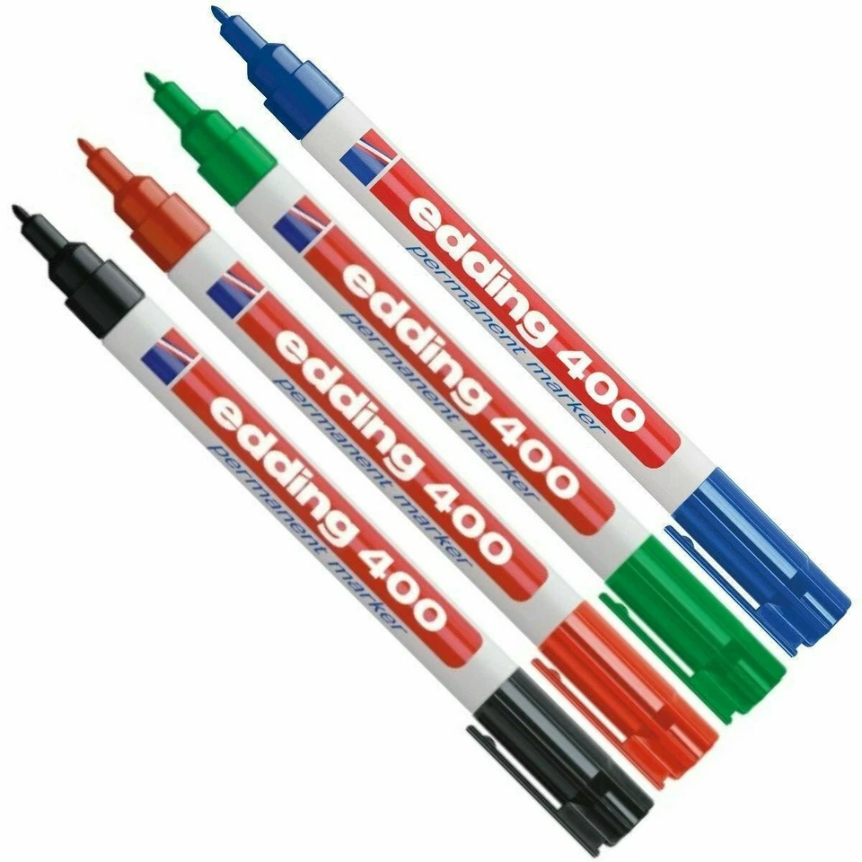 Edding 400 o. 404 Permanent Marker Permanentmarker 1 mm fein FARBEN wählbar! NEU - Bild 2 von 2