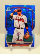 2023 Bowman Chrome Luis Guanipa Blue Sapphire Refractor ROOKIE Braves RC C1