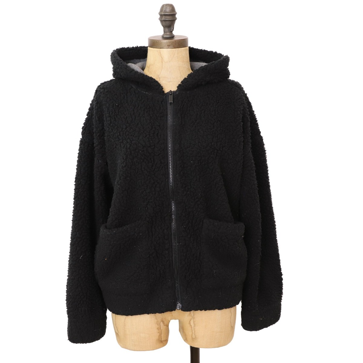 SPLENDID Brandy Fuzzy Fleece Sherpa Jacket XS Oversized Full Zip Hooded  Black A2 | eBay