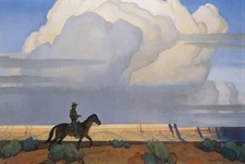 Desert Journey Maynard Dixon 1935 American West Cowboy Archival Art Print
