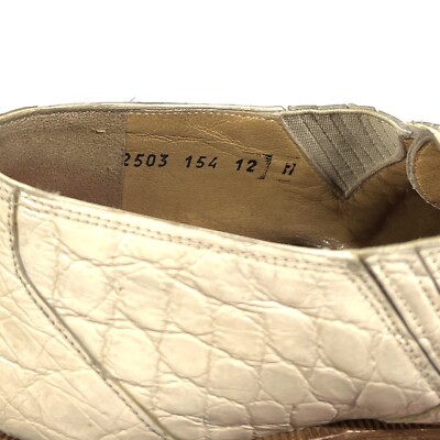 MAURI Genuine Alligator Cream White Dress Shoes 12 M 2503 154 RARE! VERY WORN MAURI Genuine Alligator Cream White Dress Shoes 12 M 2503  main image 2