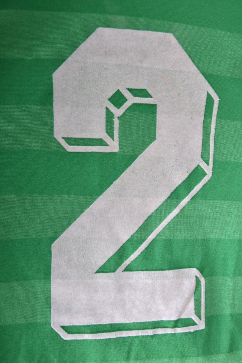 VINTAGE ADIDAS 1984/1986 GREEN FOOTBALL SHIRT #2 M WEST