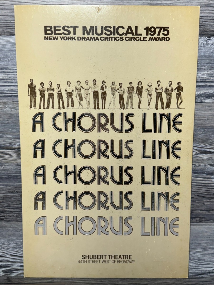 【アート】A CHORUS LINE SHUBERT THEATRE A CHORUS LINE, WINDOW CARD, SHUBERT THEATRE | eBay