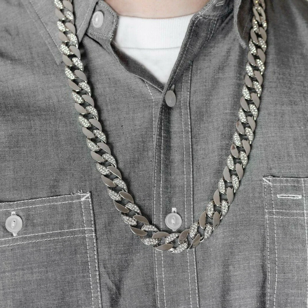 Silver hip hop best sale chain