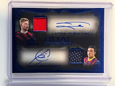 スポーツ選手 2022 Leaf DUAL De Bruyne & Xavi 2022 ULTIMATE LEAF XAVI HERNANDEZ/KEVIN DE BRUYNE DUAL GAME