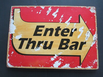 Vintage PUT IN BAY Bar Sign Wall Decor Sign Movie Cafe Pub Man Cave Enter   C60