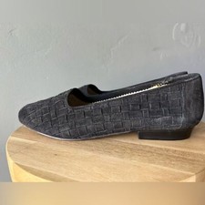 Pillow Hector Black Suede Flats Size 6.5