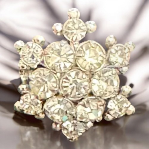 Brooch Small Rhinestone vintage 0.25 Inches - 第 1/6 張圖片