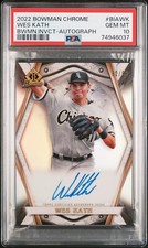 Wes Kath 2022 Bowman Chrome Invicta Auto 02/99 PSA Gem Mint 10! Pop 2, White Sox