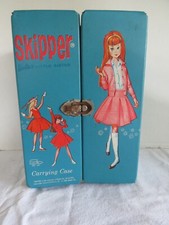 VTG 1964 SKIPPER CASE-DOLL-KEN DOLL-CLOTHING-BOOTS ETC... 7.5"X5.5"X10.5"