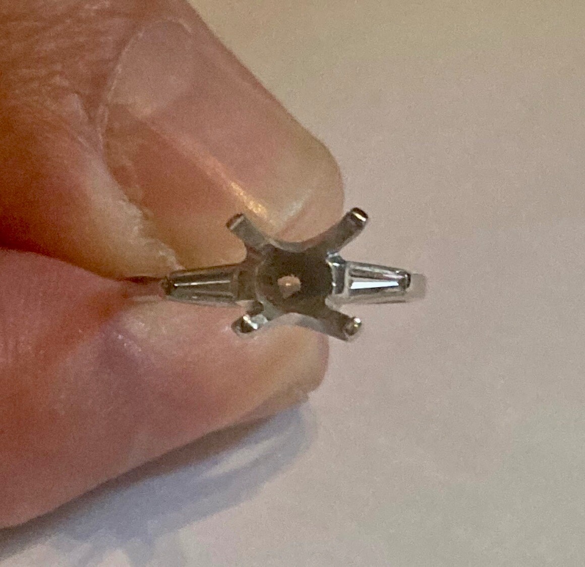 diamond solitaire ring channel setting - image 1