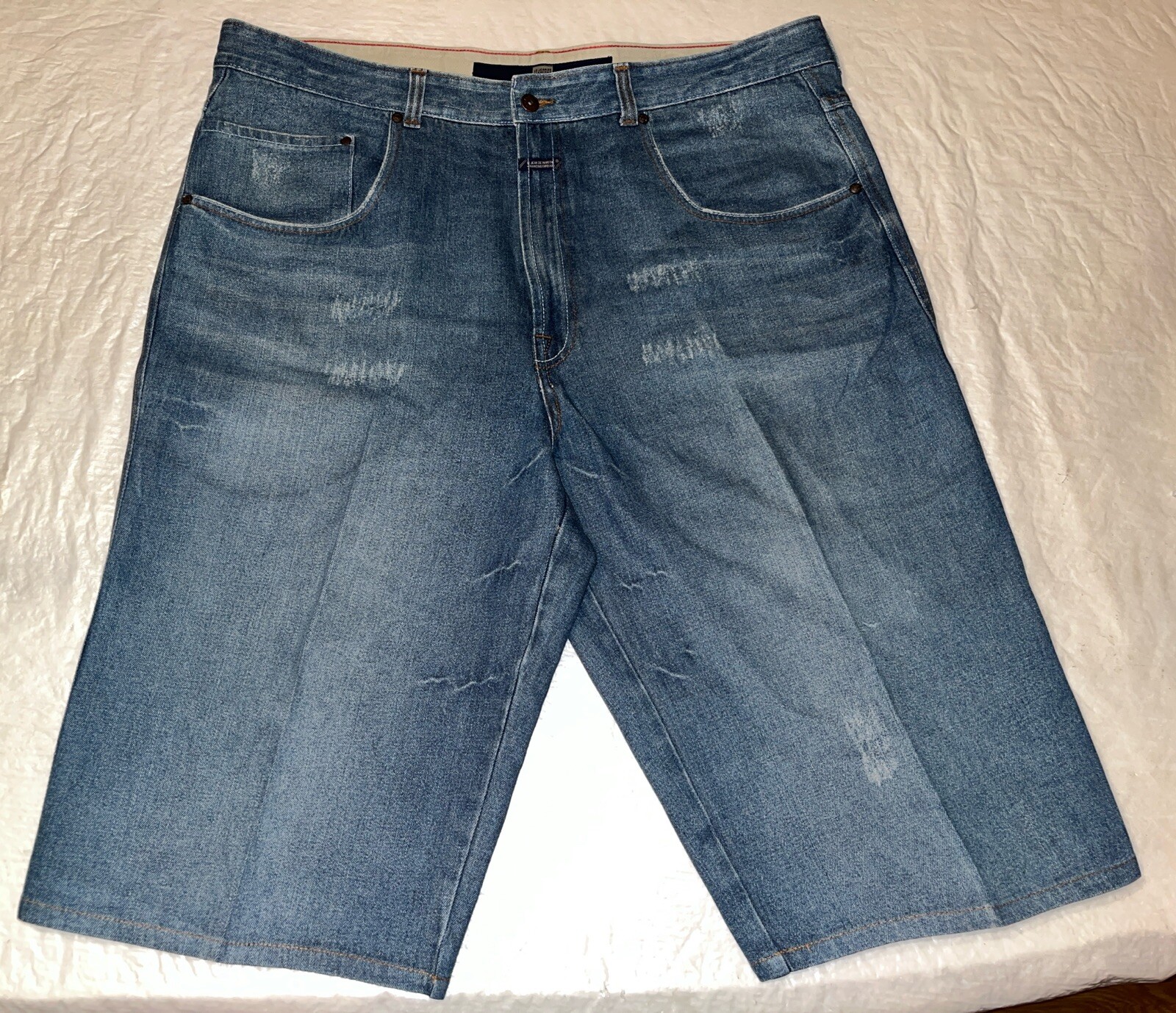 vtg Marithe Francois Girbaud mens 40 42x16 blue jean shorts jorts denim BAGGY