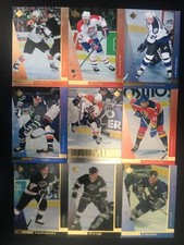 1996-97 UD SP lot of 9 different Hockey cards with Premier Prospect card. #179