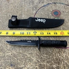 Jeep Survival Fighting Combat Knife Hunting Fixed Blade 440 Stainless - DCC 2007