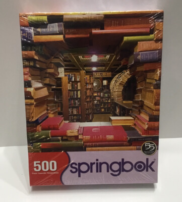 Spring Box Puzzle Book Store Book Shop, 500 Piece Puzzle, by Springbok Puzzles. NEW SEALED | eBay