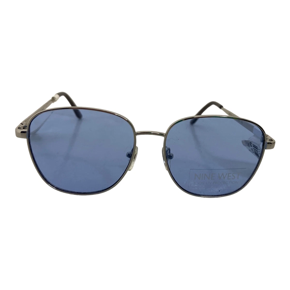 Nine West Women\'s Sunglasses Silver Frame UVA/UVB 100% Protection $45 New‎ Nine West NW638S Sunglasses | FramesDirect.com main image 3
