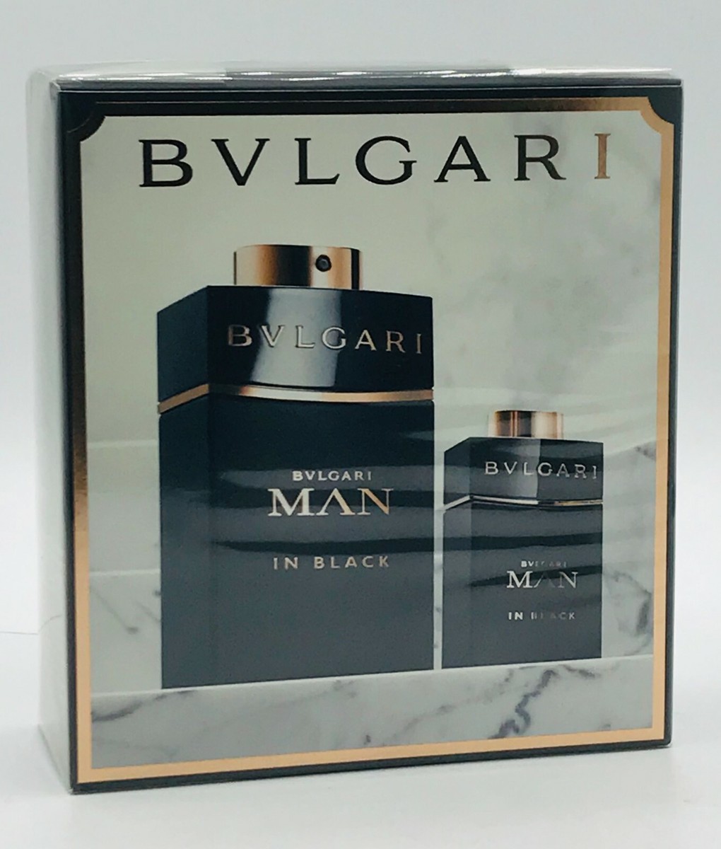 Bvlgari Man In Black 2pc Set Parfum Spray 3.4 oz And 0.5 oz