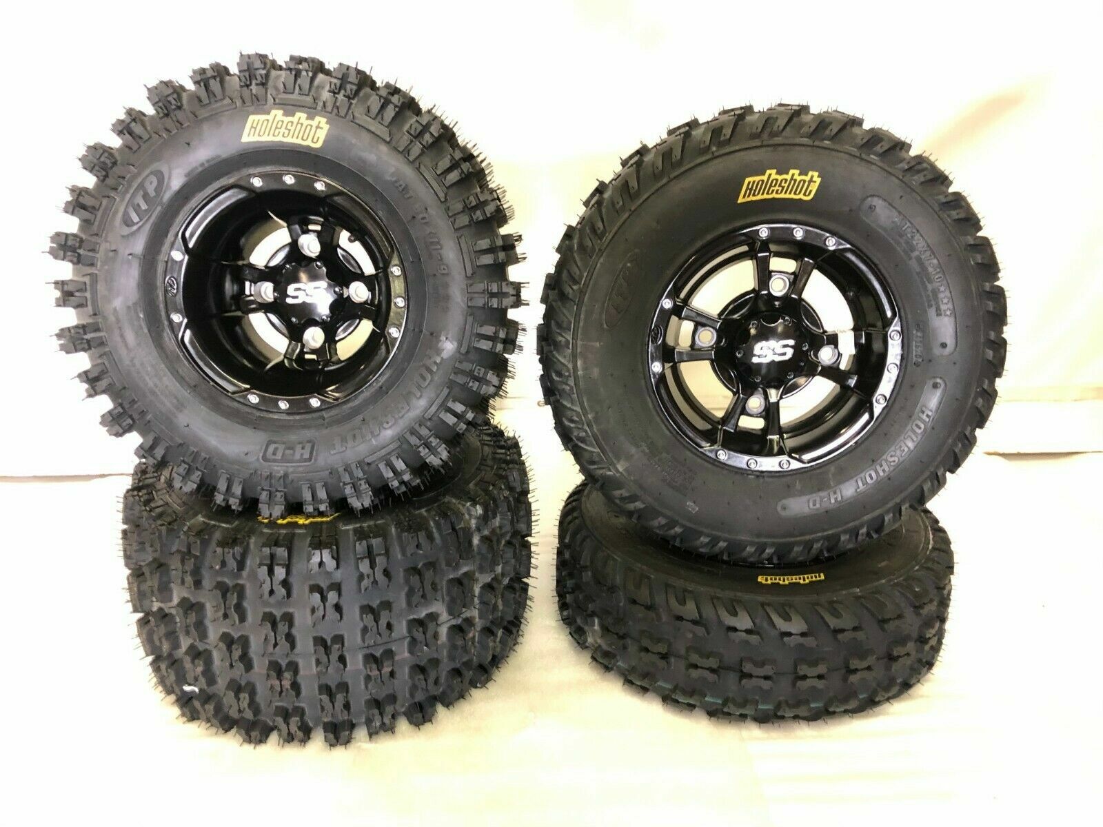 ITP Holeshot HD Tires + ITP SS 112 Black Rims FRONT/REAR | Yamaha ...