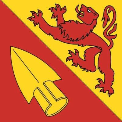Aufkleber Schlatt TG (Schweiz) Flagge Fahne 20 x 20 cm Autoaufkleber