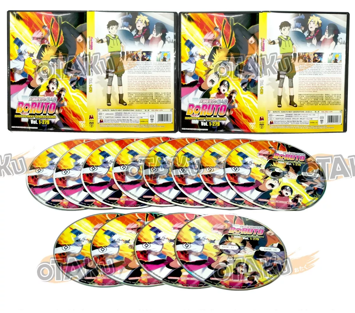 BORUTO : NARUTO NEXT GENERATIONS - ANIME TV SERIES DVD BOX SET (1-279 EPS)