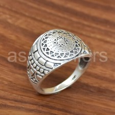 925 Sterling Silver Ring, Silver Jewelry, Dainty Silver Ring, Sunflower Ring