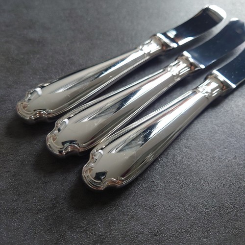 Christofle Pompadour 5pcs Silverplate Flatware Butter Knife Excellent - Picture 17 of 18