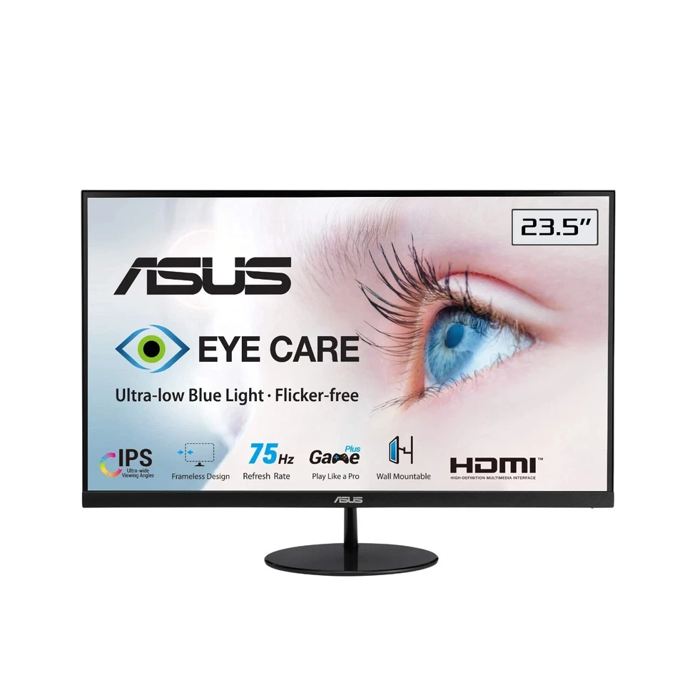 ASUS VL249HE Eye Care Monitor – 1080p FHD, 23.8", IPS, 75Hz - Image 3 of 3