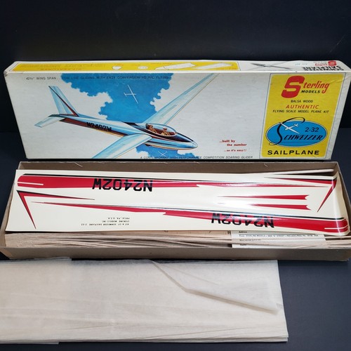 Sterling Balsa Schweizer 2-32 Sailplane Kit *A27 New open Box No Manual K.17 - Picture 6 of 8