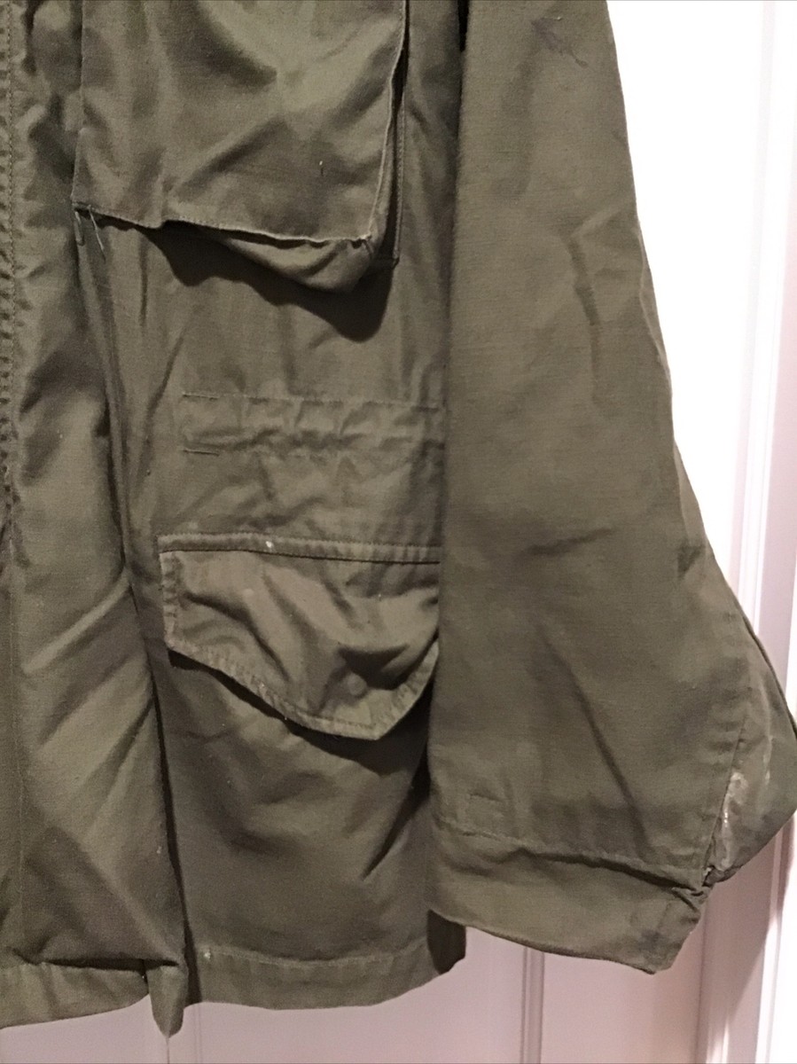 VTG U.S. Military M-65 Field Coat Jacket w/ Hood 8405-782-2936 