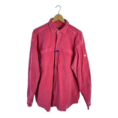 C.E (CAV EMPT) Long-Sleeve Shirt, Size M, Cotton, Pink, Plain, ces22sh04