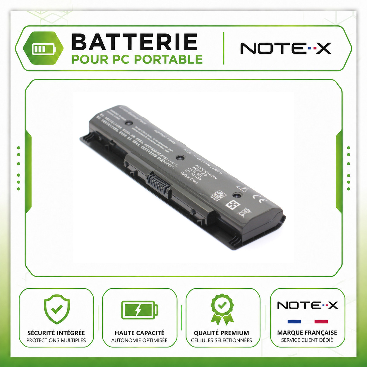 Batterie HP Envy 15-D PI09 haute capacité dotée de cellules robustes longue durée