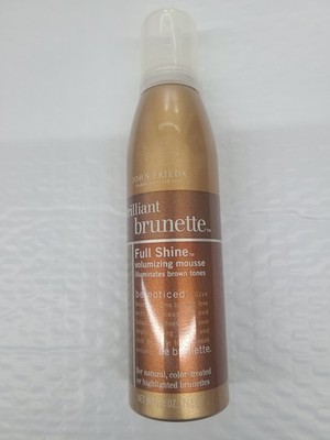 John Frieda Brilliant Brunette Full Shine Volumizing Mousse 7.5oz NEW