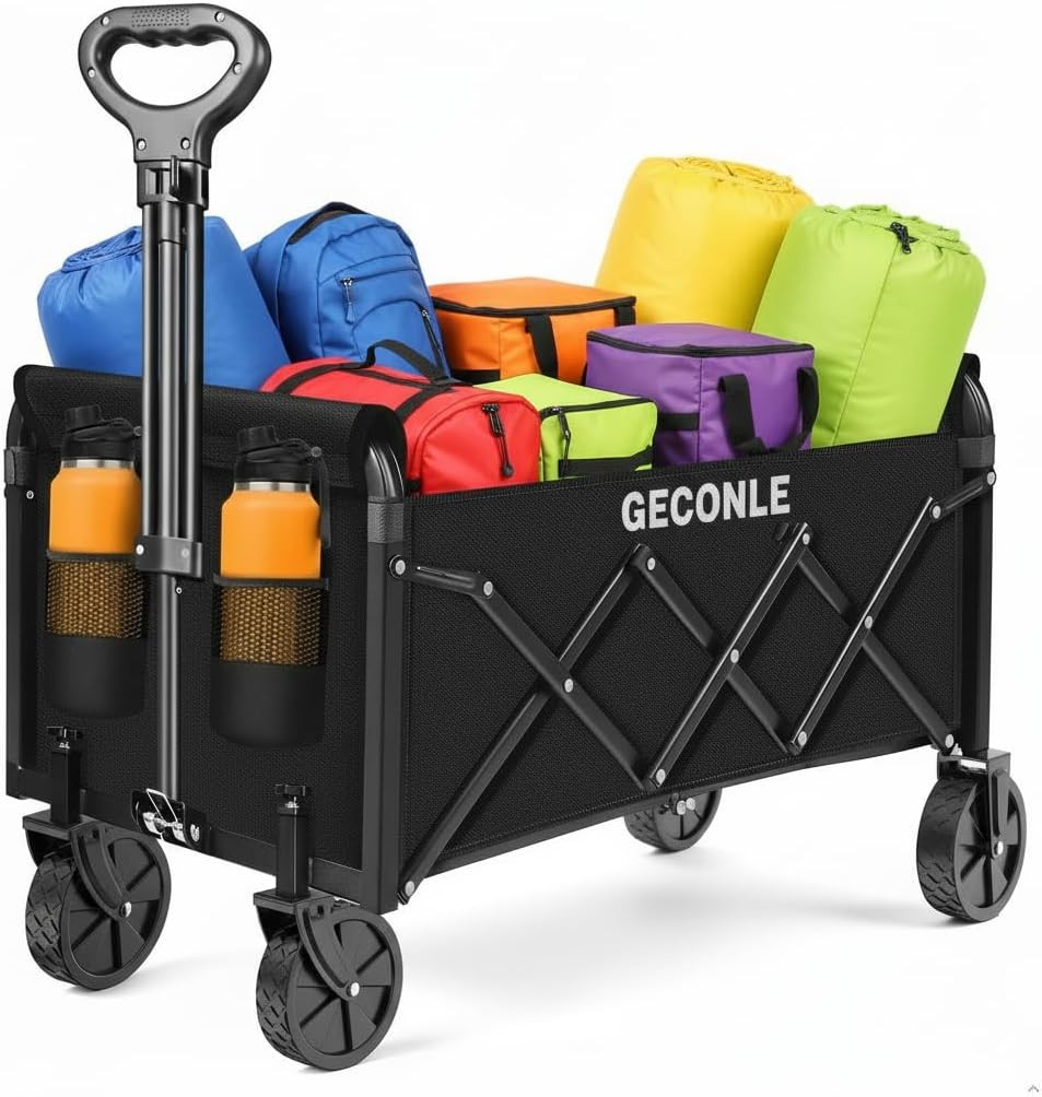 Carrello Officina Pieghevole 100KG - Carrello Trasporto 100L Acciaio