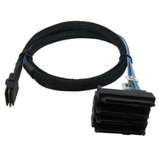 Mini SAS 36P SFF-8087 to 4 SFF-8482 Connectors With SATA Power Cable 3FT 1M - US