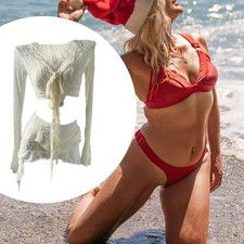 Damen-Badeanzug mit V-Ausschnitt, moderner R&uuml;schen-Badeanzug f&uuml;r Partys,