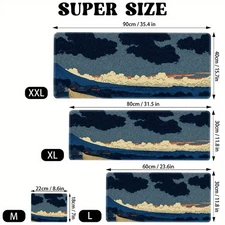 Extra Large Japanese Ukiyo-e Anime Gaming Desk Mat - XXLXLLMSuper Big Size Compu