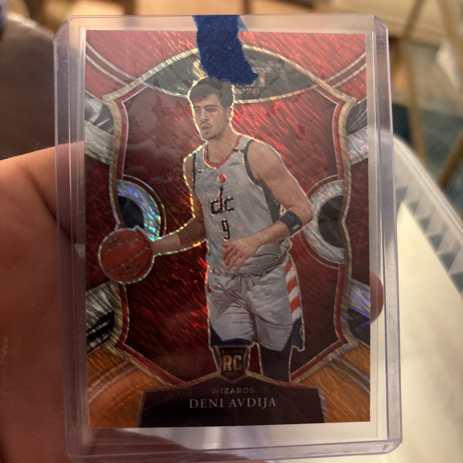 Deni Avdija 2020-21 Panini Select Red White Orange Shimmer Prizm Rookie RC #69