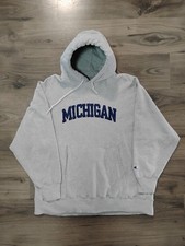 Vintage 90s Champion Reverse Weave University of Michigan Hoodie XXL 2XL