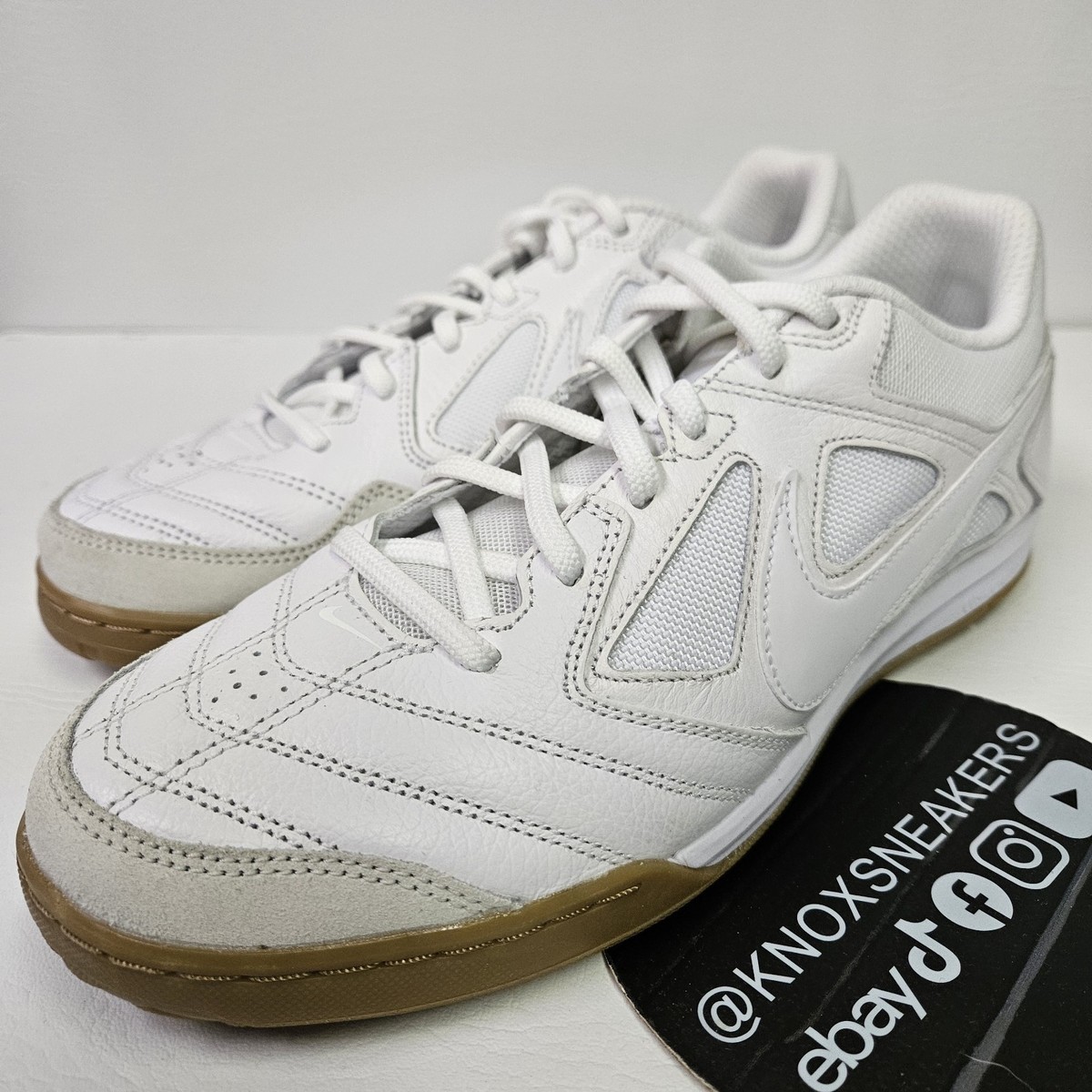 Nike Gato White Gum Futsal Soccer Indoor HQ6019-100 Men's Size 11