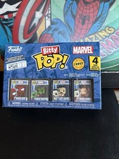 Funko Bitty Pop Marvel's Spider-Man 4-Pack W/ Peter Parker 1/6 CHASE NIB