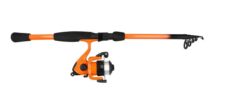 EAGLE CLAW Pack-It Telescopic Spinning Rod/ Reel Combo 6'6" #PK66MMSC FREE SHIP!