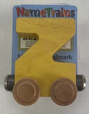 Maple Landmark Inc. 100269 NameTrains "Z" Yellow Wooden Letter Car
